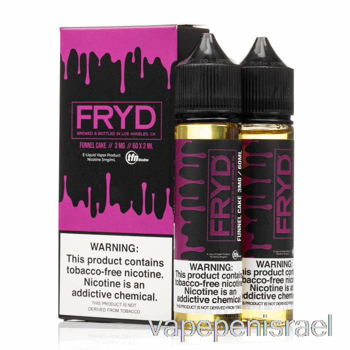 עוגת משפך חד פעמית Vape Israel - Fryd E-liquid - 120 מ"ל 6 מ"ג